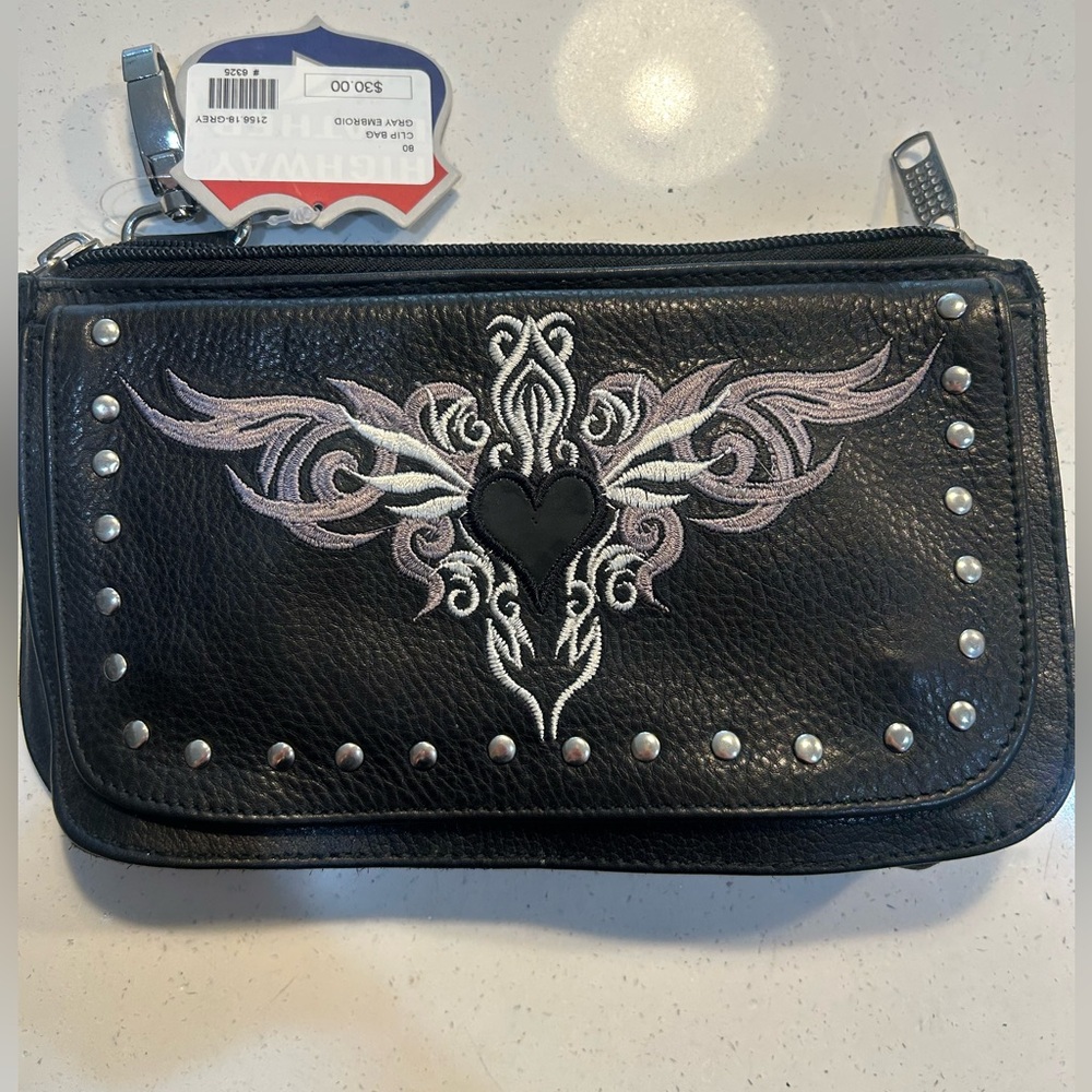 Black/gray purse